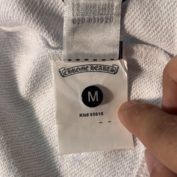 Chrome Hearts White Zip Up Hoodie NEW - Picture 4 of 8